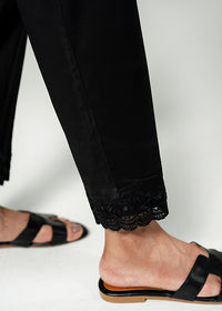 Black Embroidered Trouser