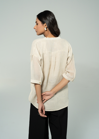 Beige Button Down