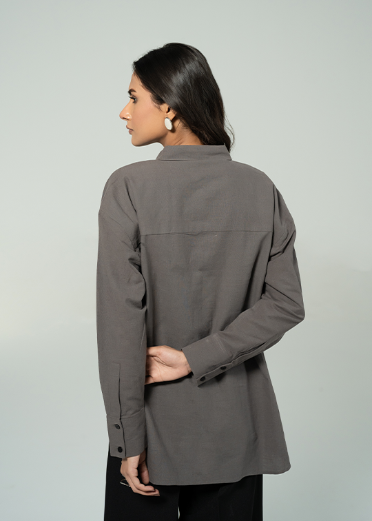 Grey Button Down