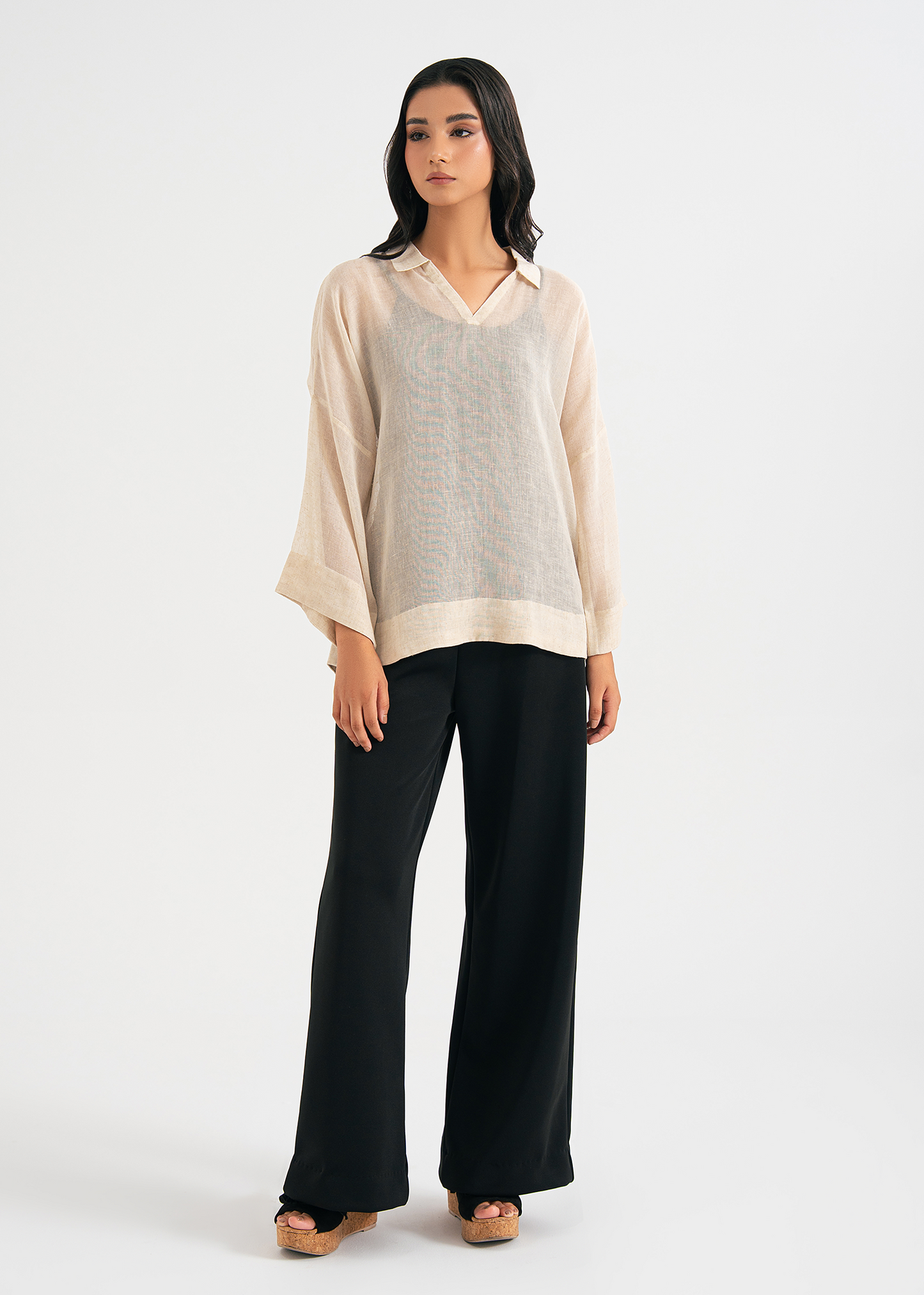 Cream Collared Shirt