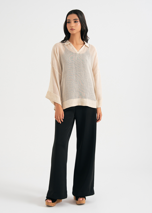 Cream Collared Shirt