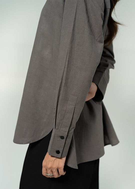 Grey Button Down