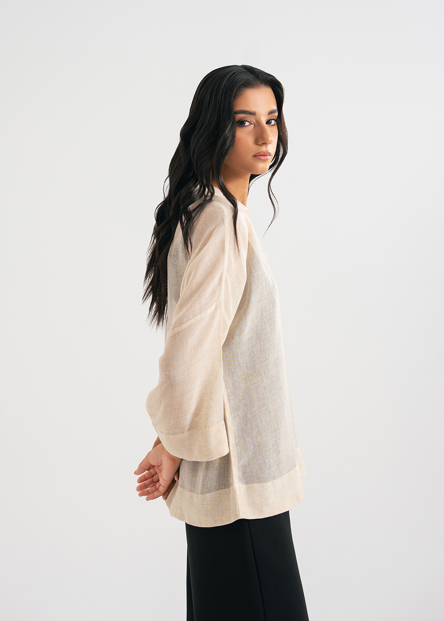 Cream Collared Shirt