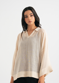 Cream Collared Shirt