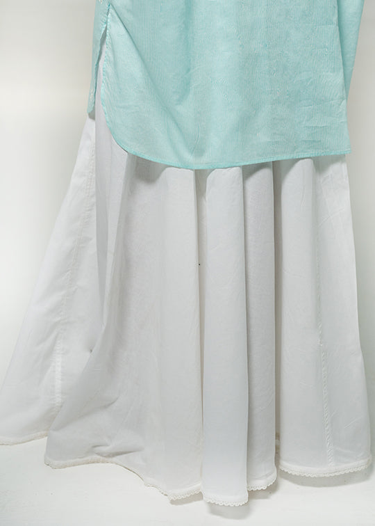 White Flared Sharara