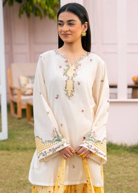 Sunny Yellow Printed Embroidered Suit