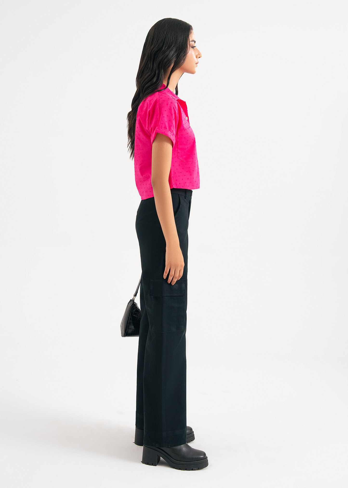 Pink Cropped Top
