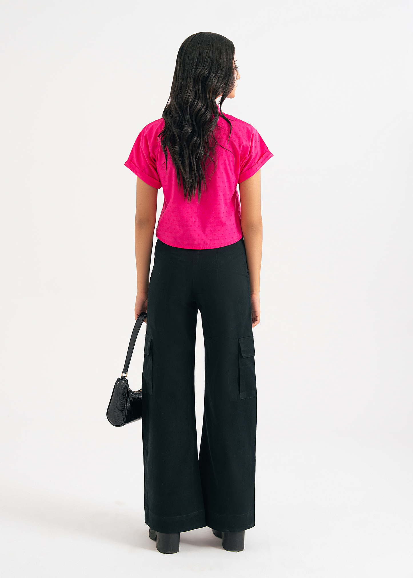 Pink Cropped Top