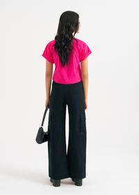 Pink Cropped Top