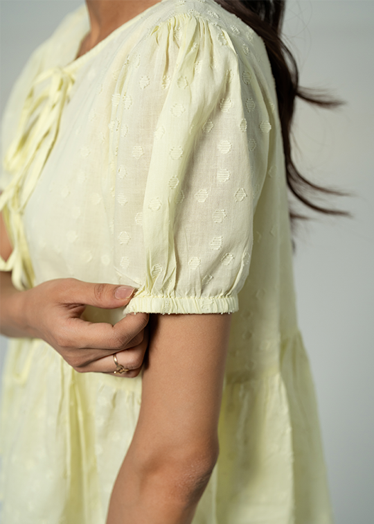 Yellow Broche Top