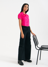 Pink Cropped Top