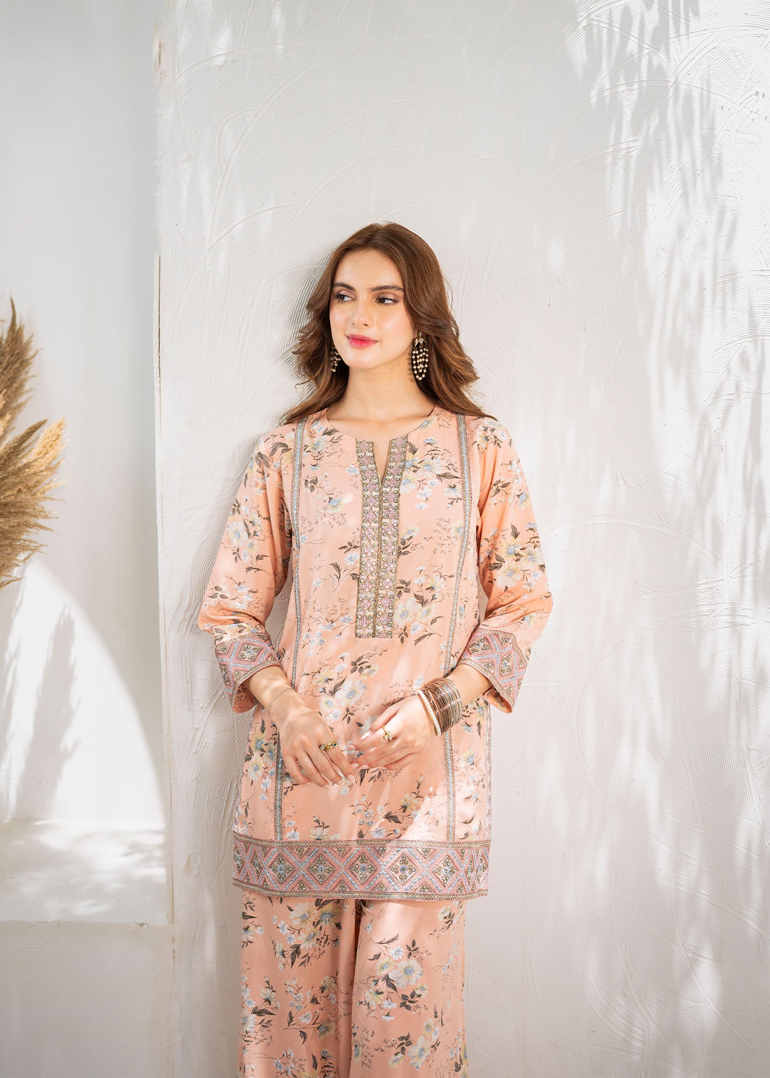 2 piece printed lawn suit