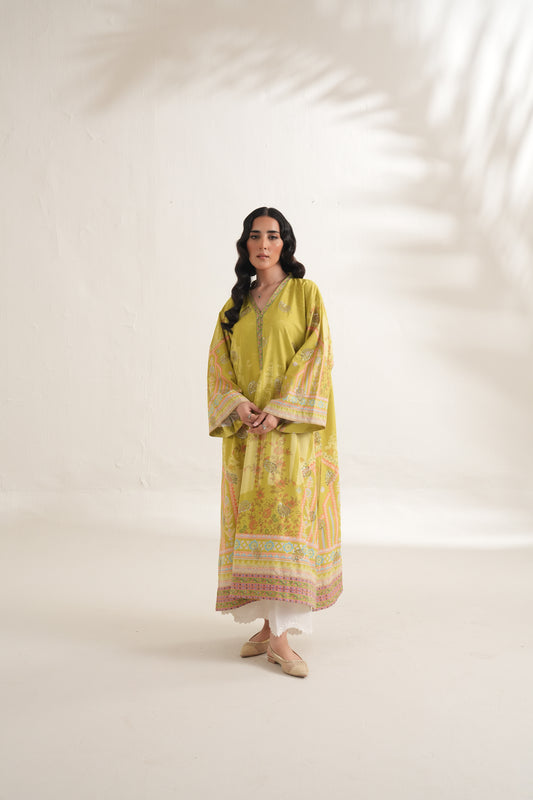 Dull Raw Silk Trouser