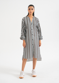 Striped Shirt Dress