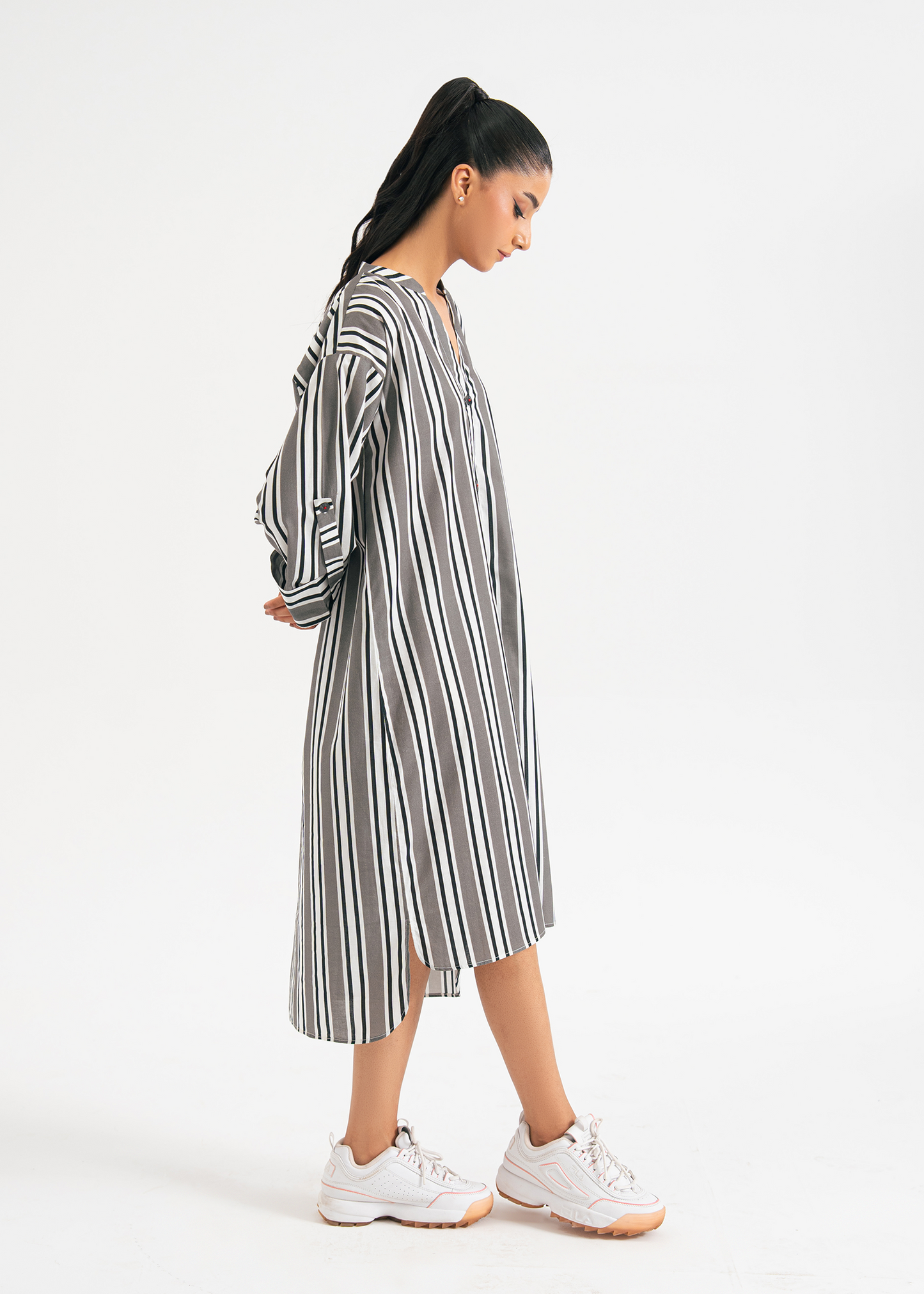 Striped Shirt Dress