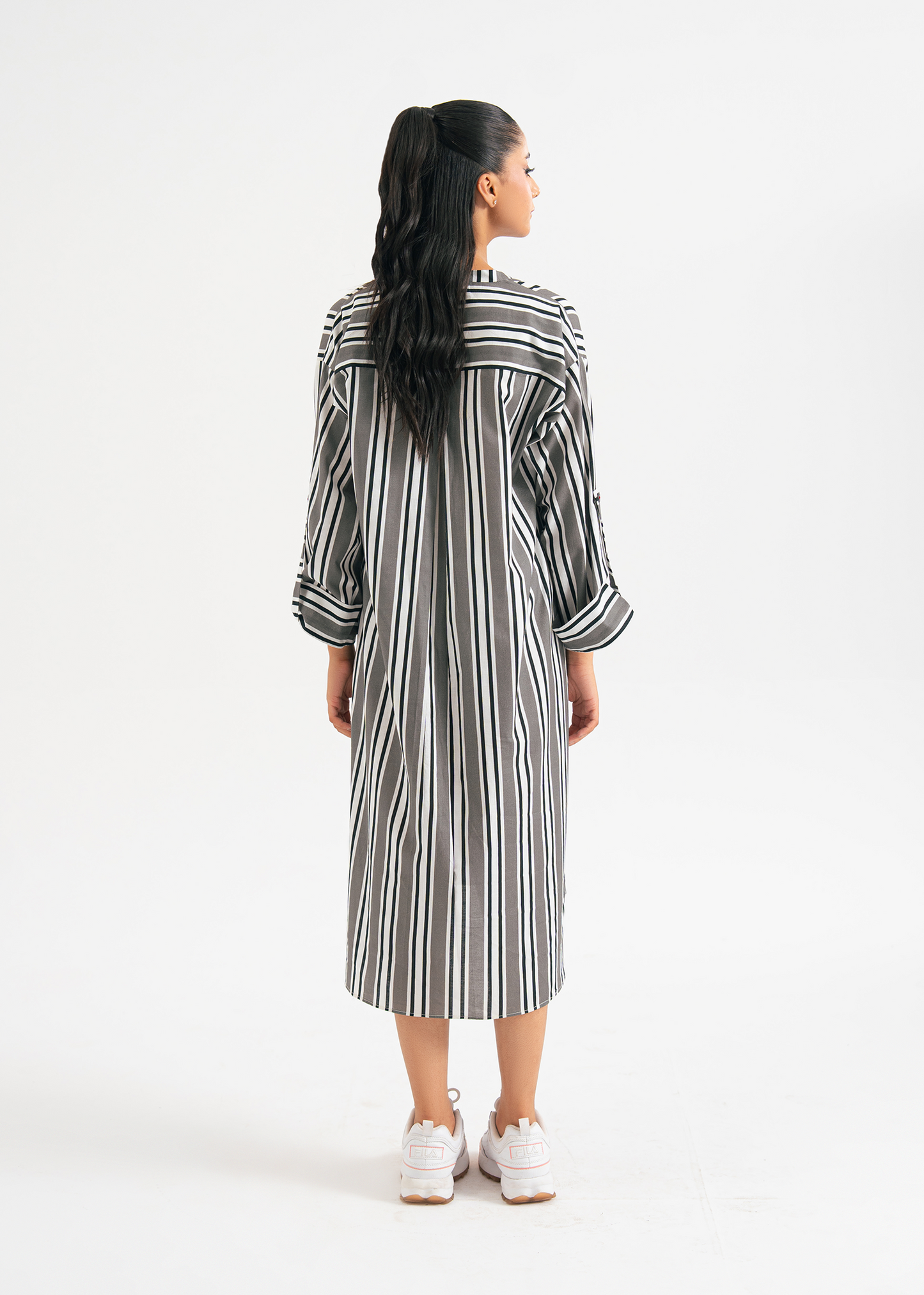 Striped Shirt Dress