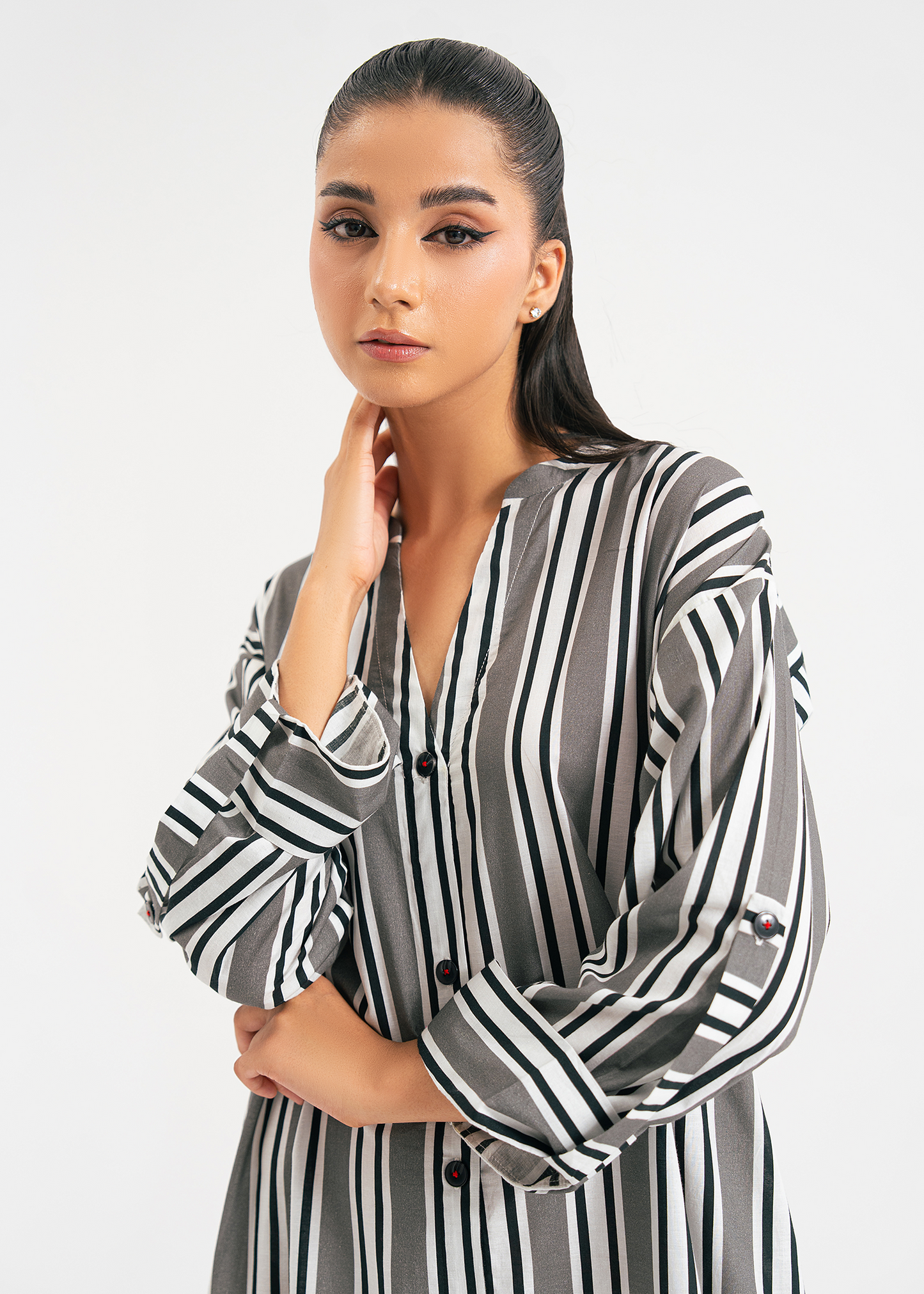 Striped Shirt Dress
