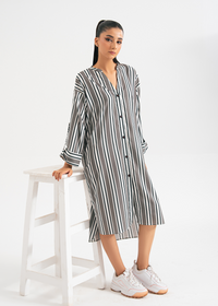 Striped Shirt Dress