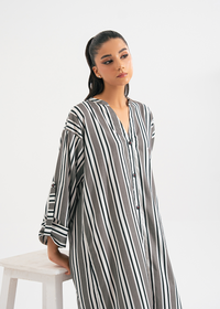 Striped Shirt Dress