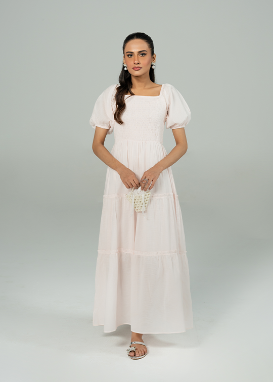 White Pink Dress