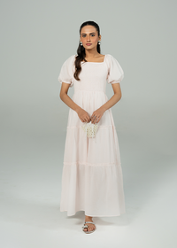 White Pink Dress