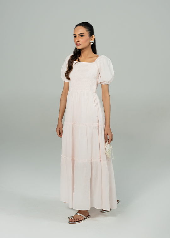 White Pink Dress