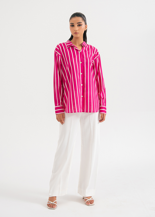 Pink Striped Shirt