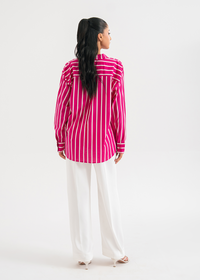 Pink Striped Shirt