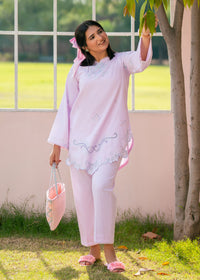 Sakura Pink Embroidered Suit