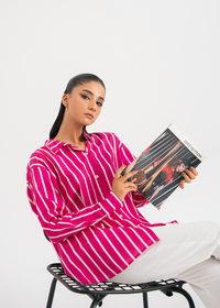 Pink Striped Shirt