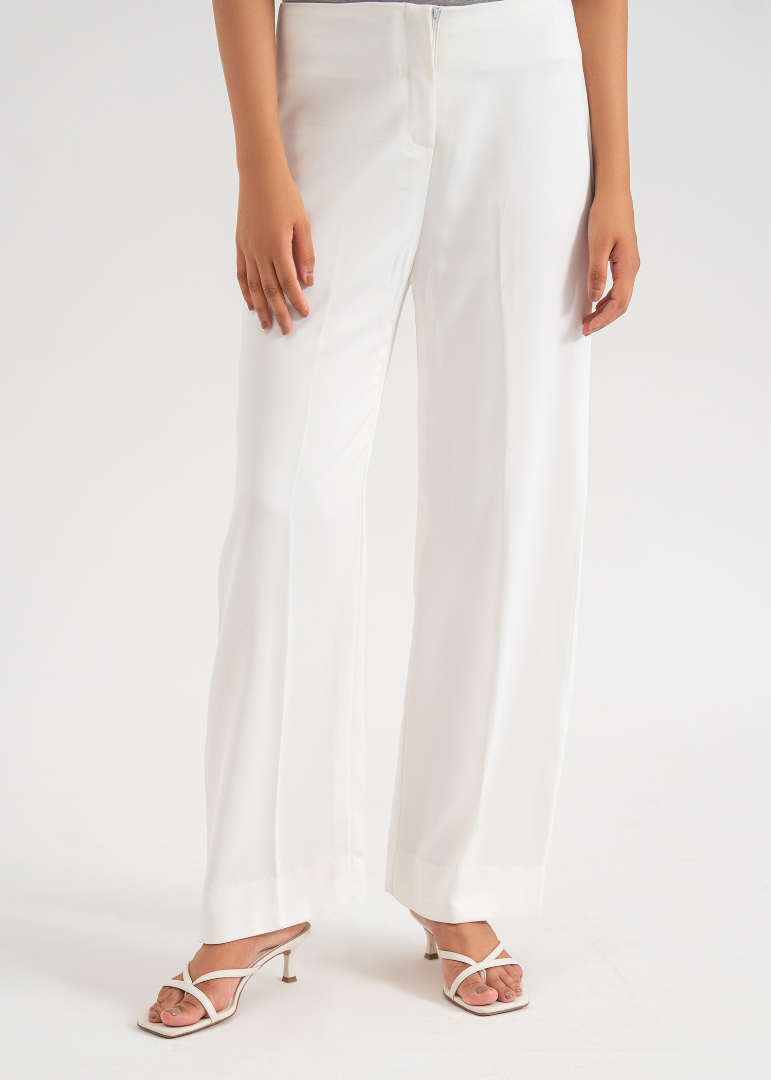 White Straight Leg Pants