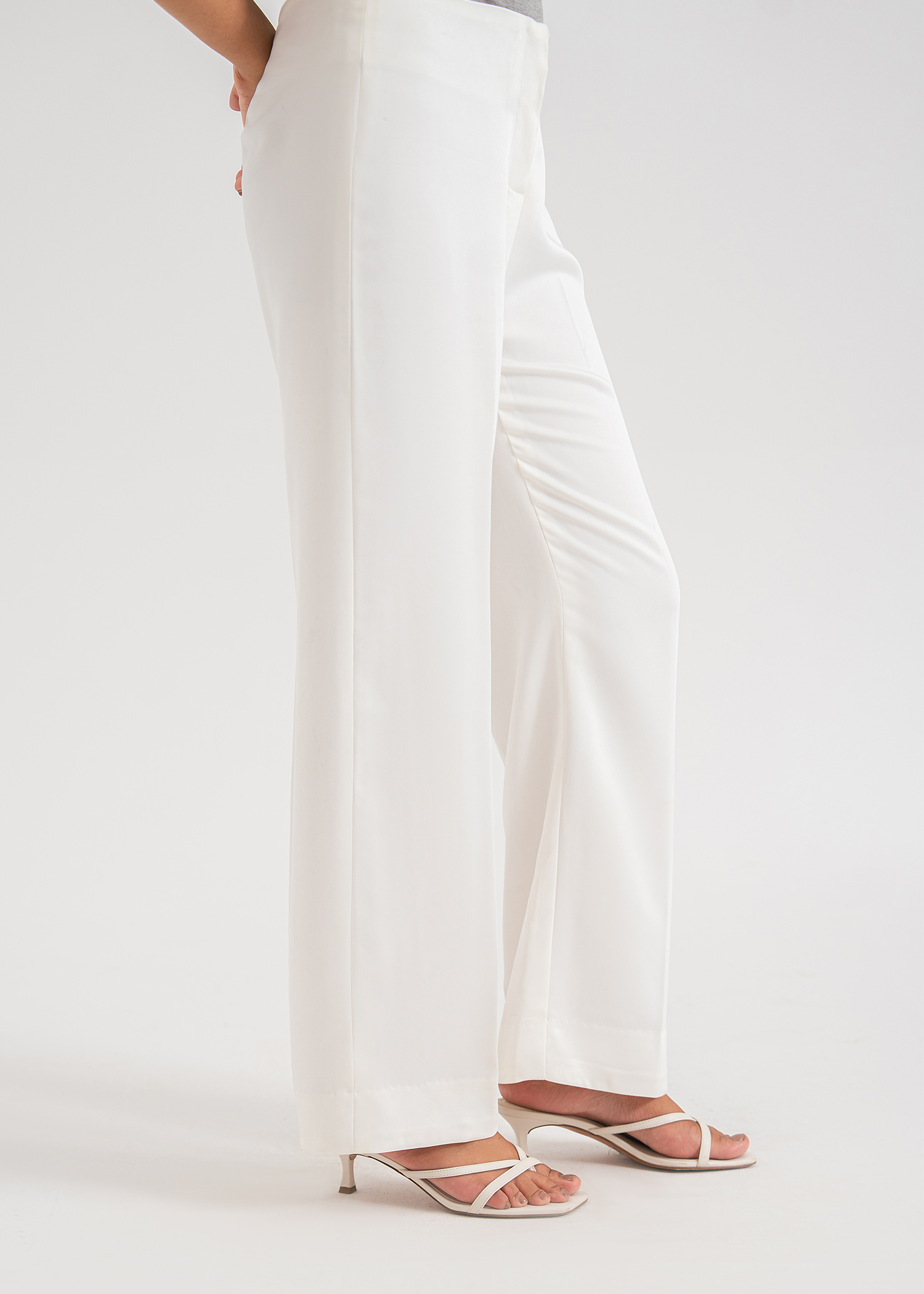 White Straight Leg Pants