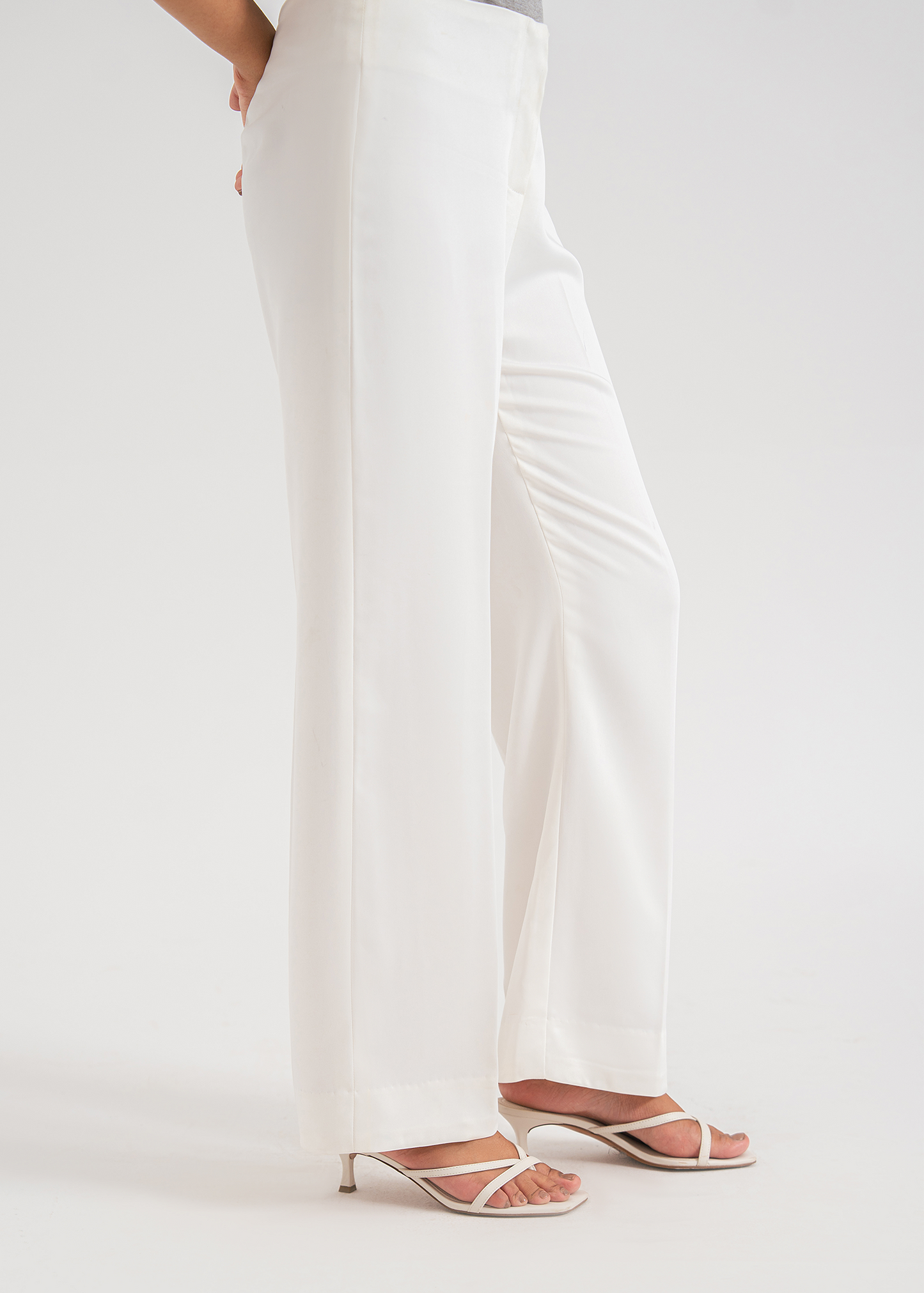 White Straight Leg Pants
