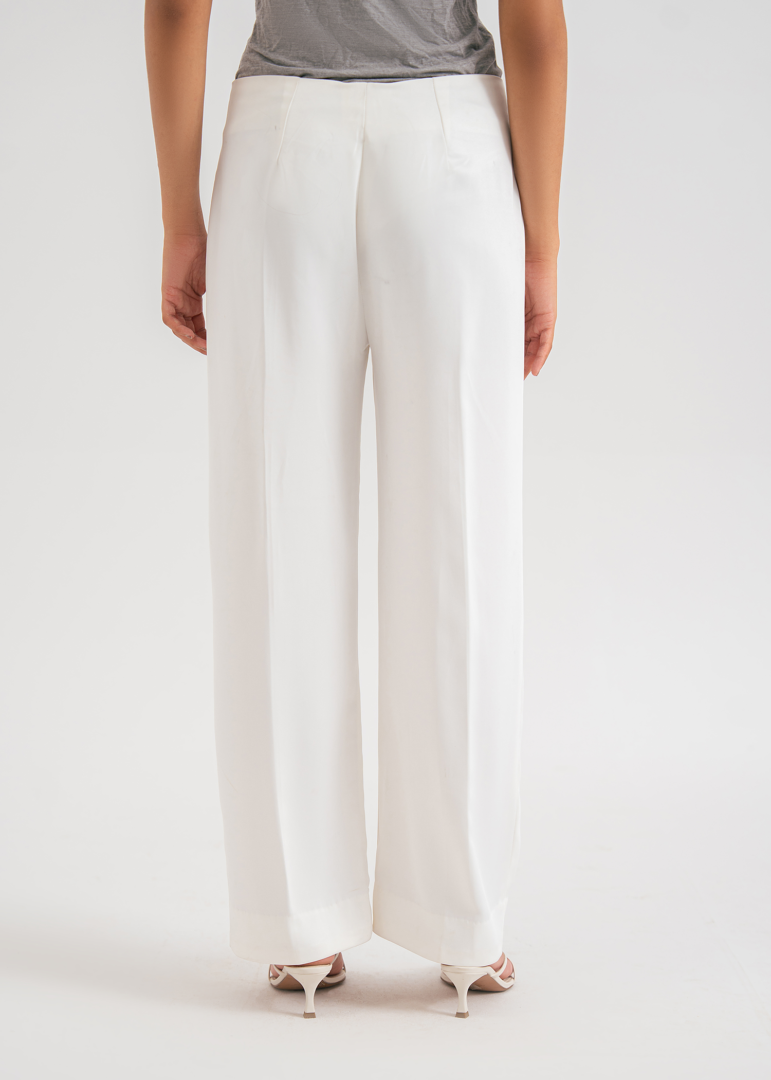 White Straight Leg Pants