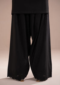 Black Embroidered Farshi Shalwar