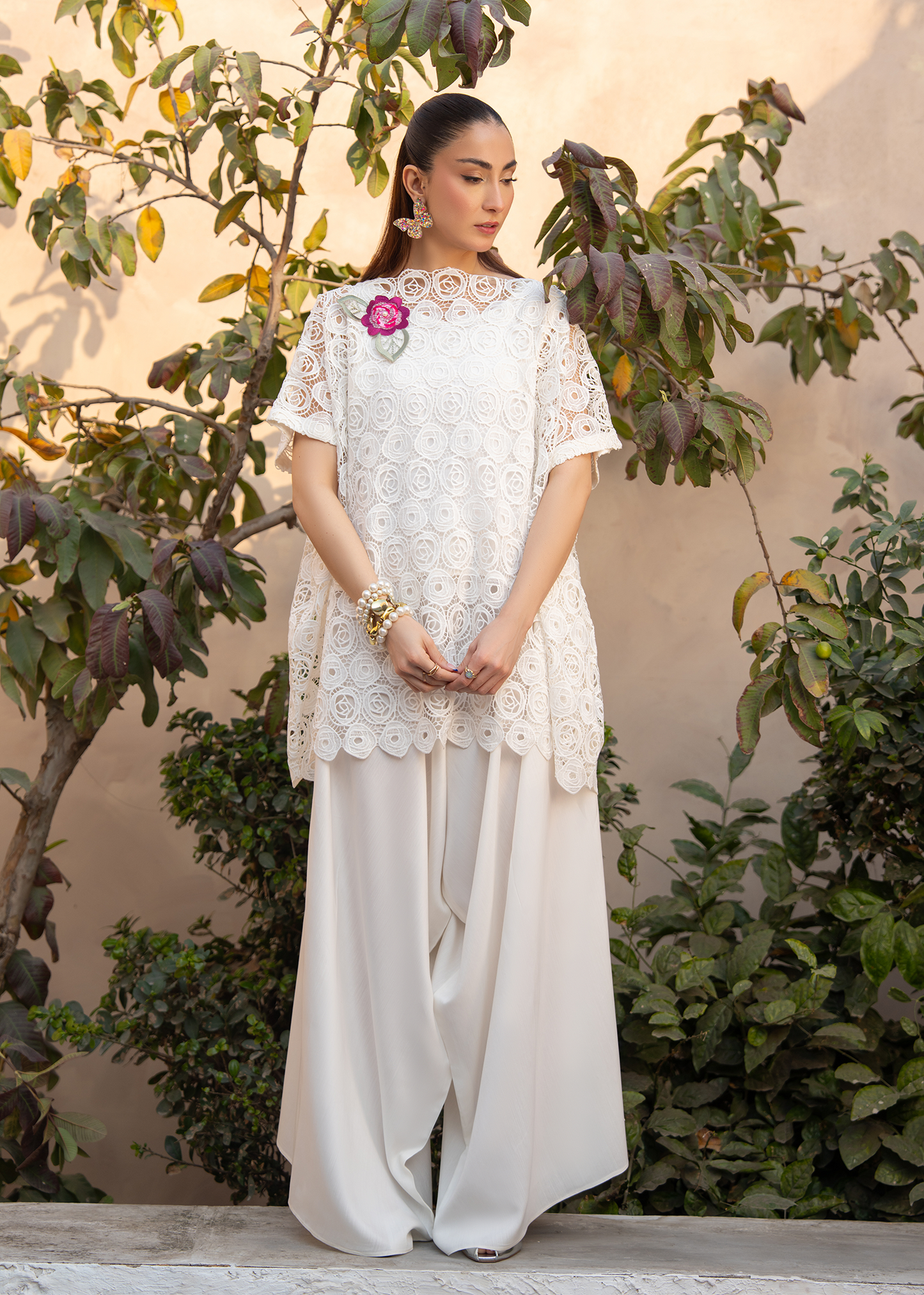 Lily White Net Festive Pret