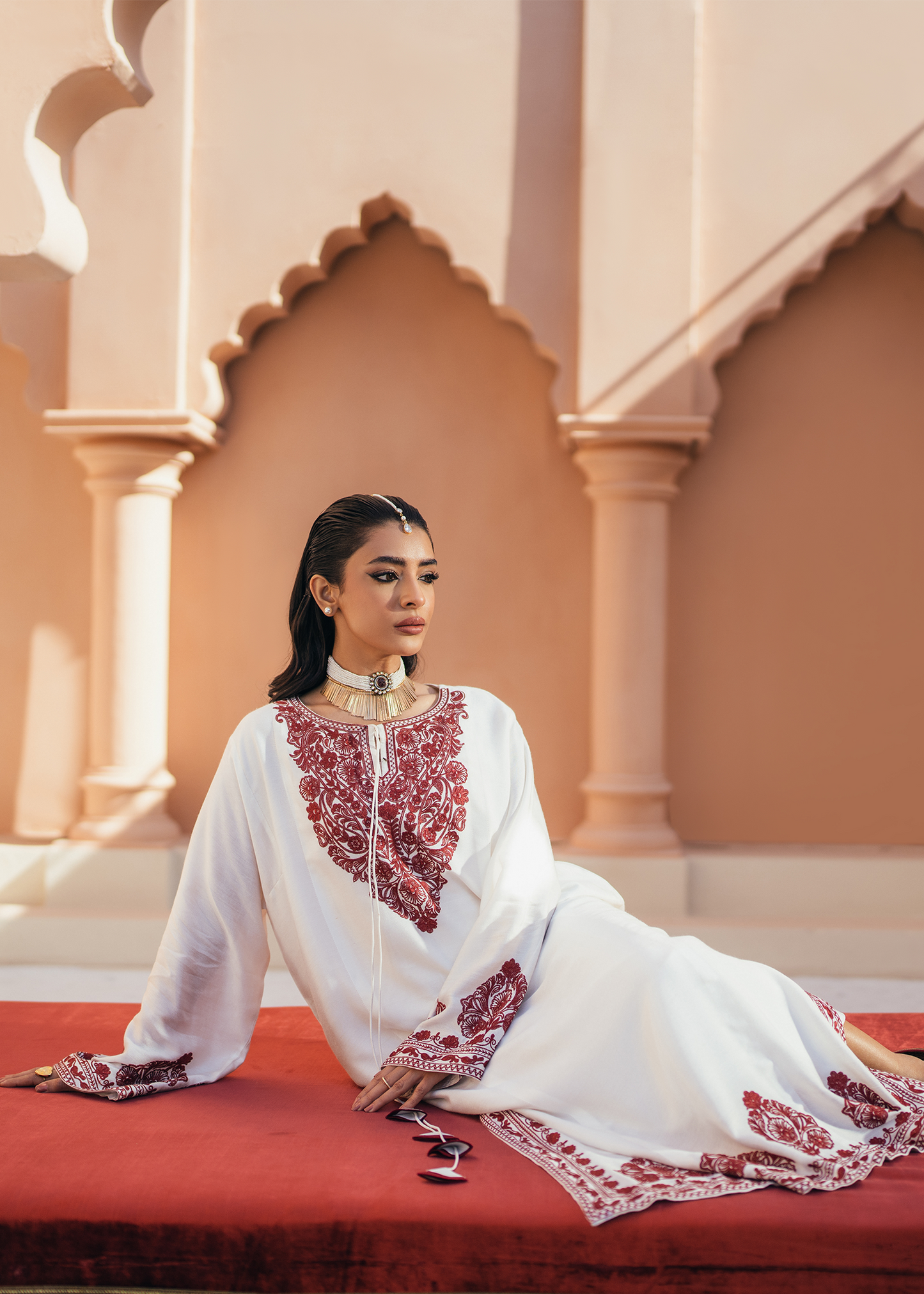 printed embroidered