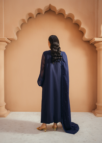 Navy Blue Khaddi Net Suit