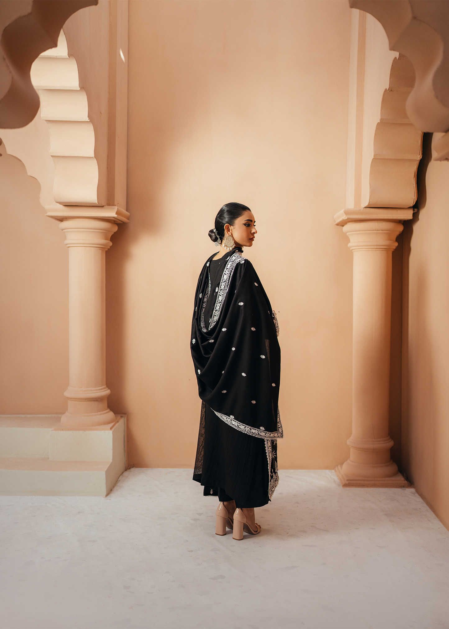 Black Khaadi Net Suit