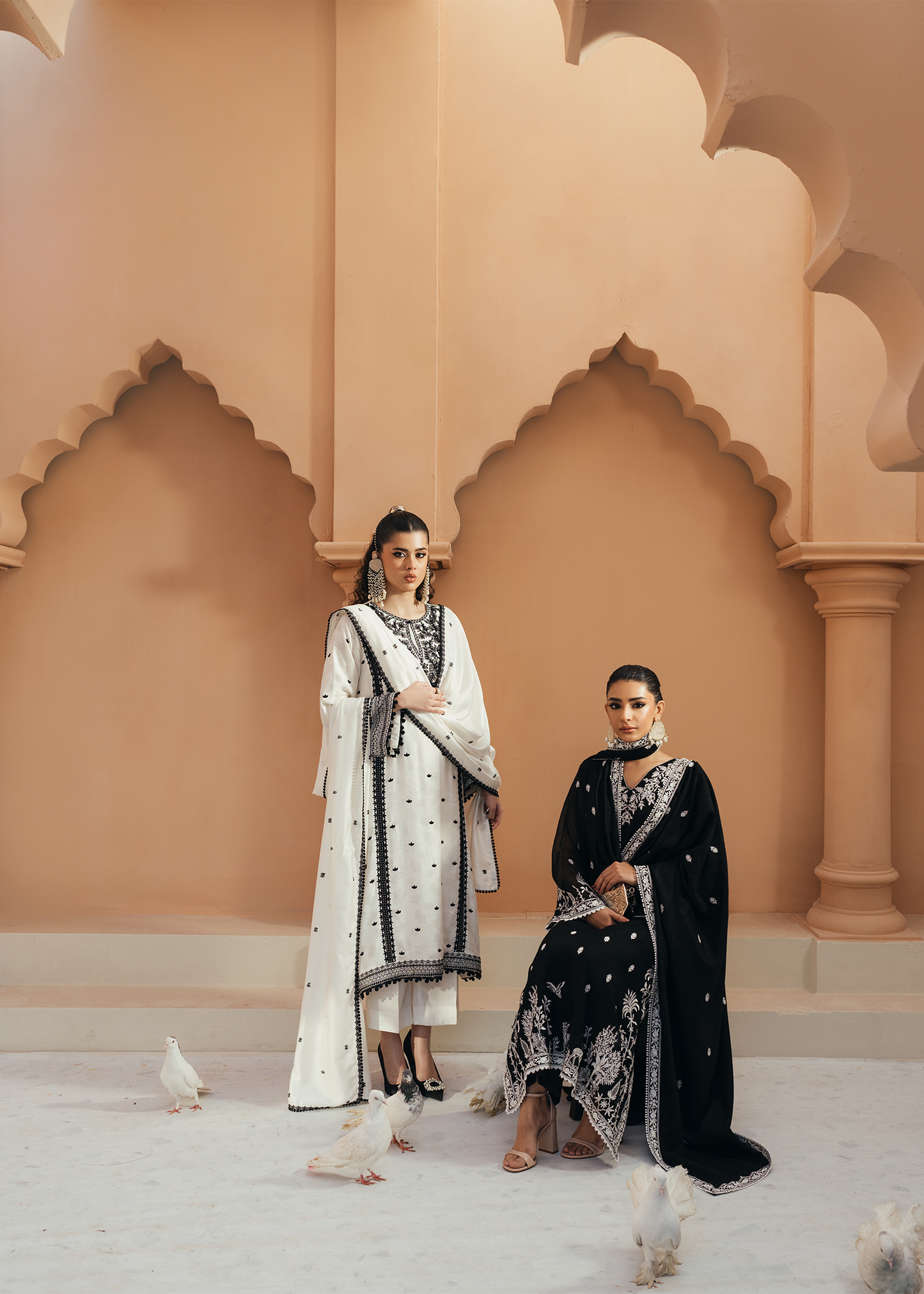 Black Khaadi Net Suit