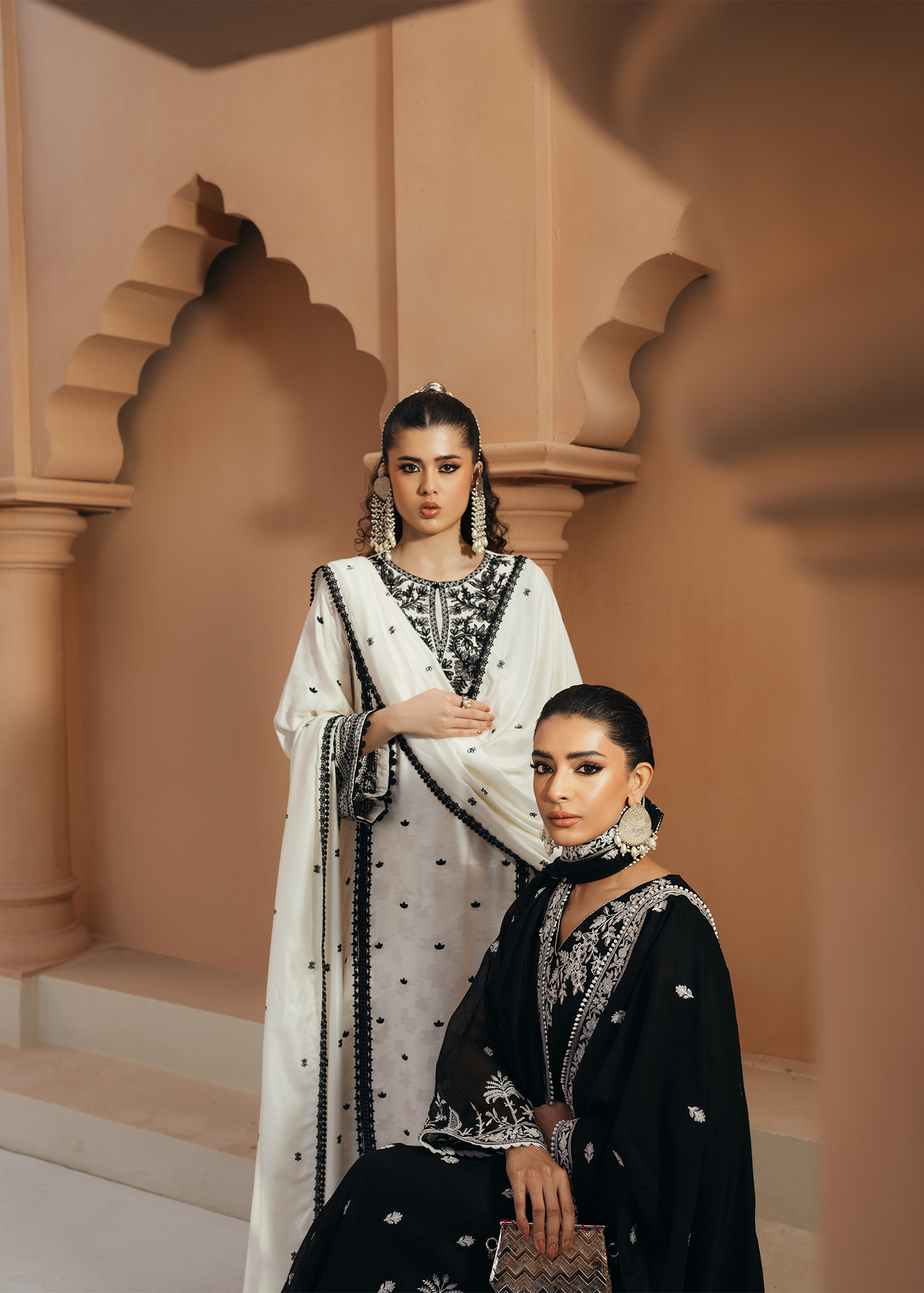 Black Khaadi Net Suit