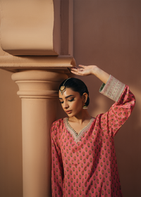 Pink Silk Sharara Suit