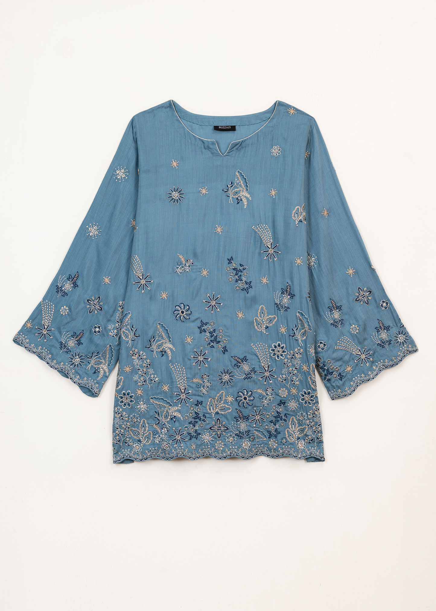 Lina Blue Festive Shirt