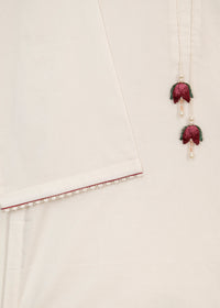 Cherry Red Printed Suit (2 pc)