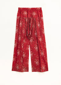 Cherry Red Printed Suit (2 pc)