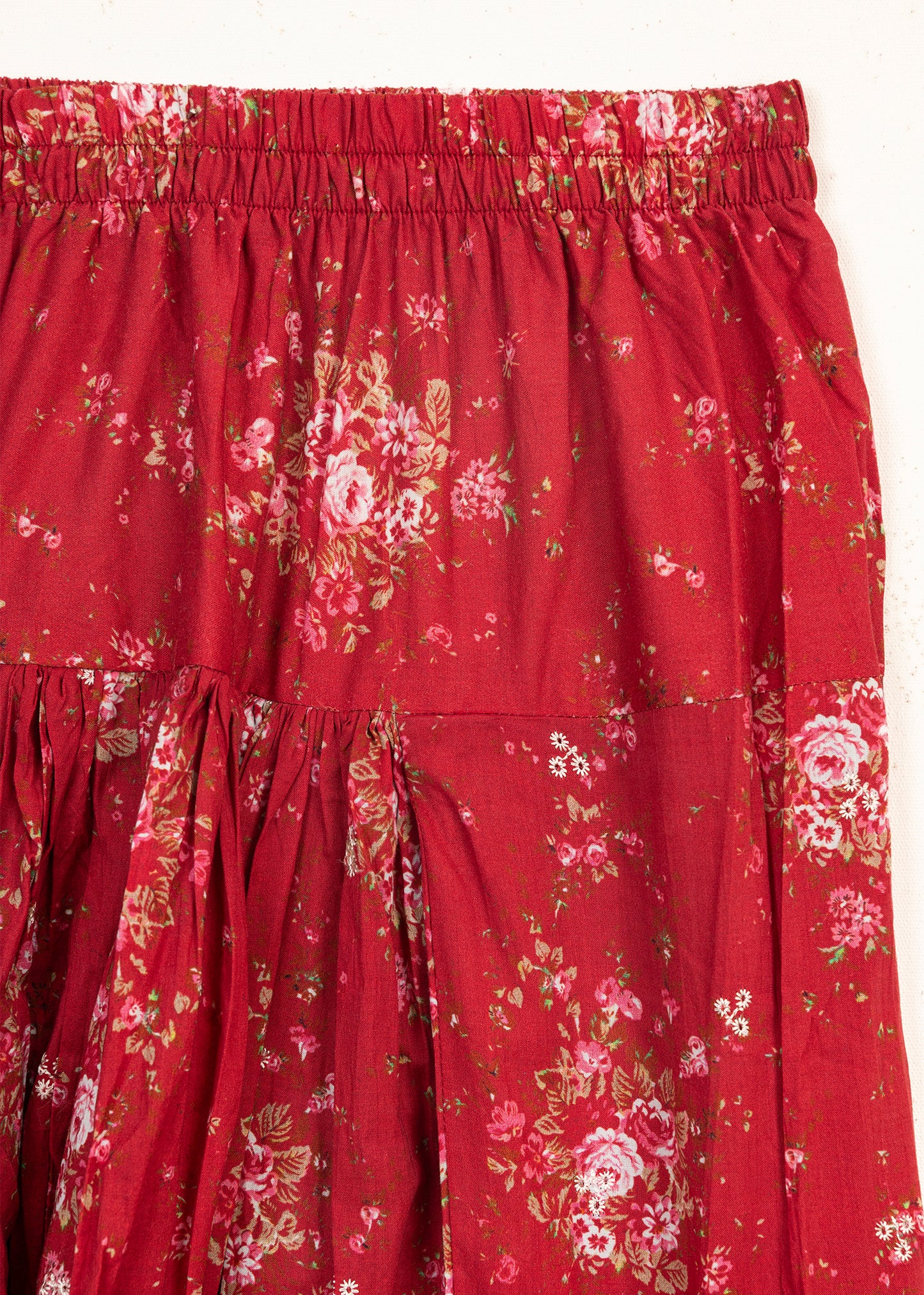 Cherry Red Printed Suit (2 pc)