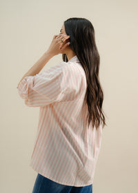 Pink Striped Button Up