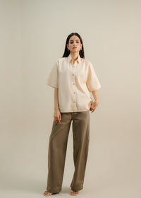 Beige Button Up Shirt