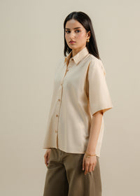 Beige Button Up Shirt