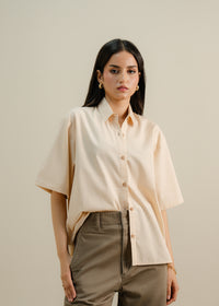 Beige Button Up Shirt